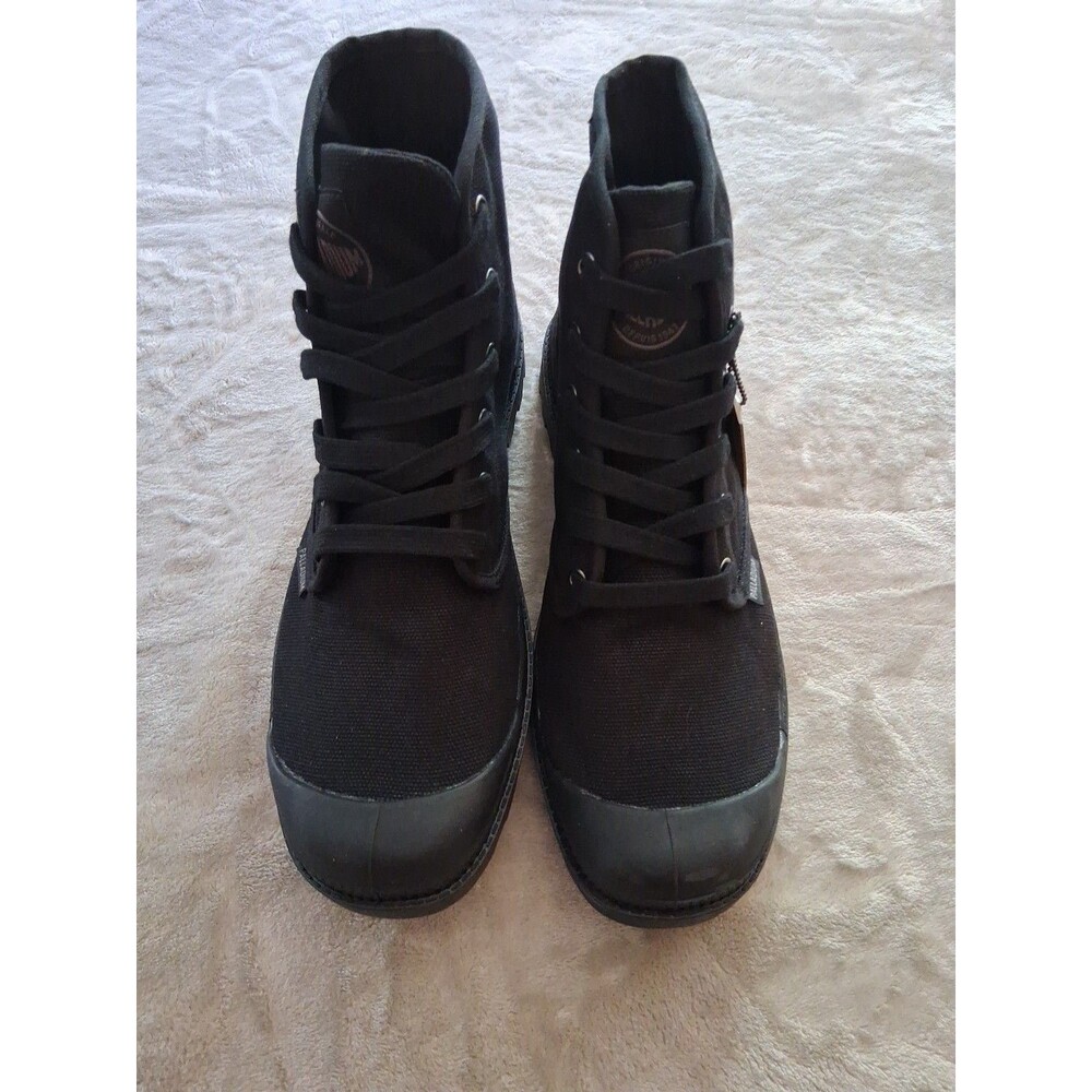 Palladium Monochrome Mid Top City Walk Canvas Mens Boot Black 11 Size